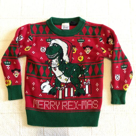 Disney Pixar Toy Story Merry Rex-Mas Sweater 18M Toddler Christmas Holiday - Picture 1 of 8